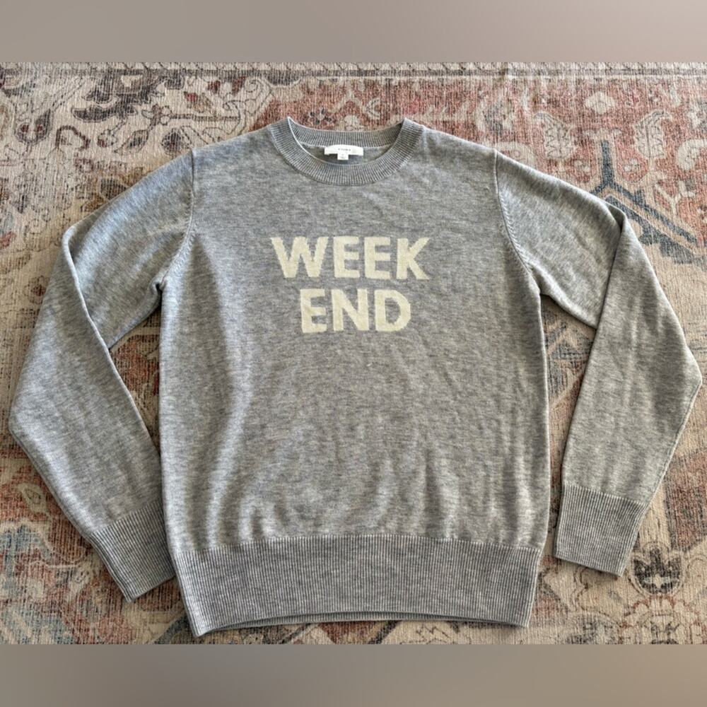 A Loves A Long Sleeve Crew Neck Sweater Weekend Wool Blend Small New‎
